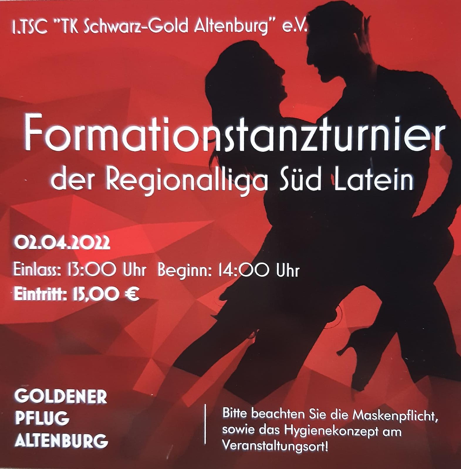 Tanzkreis SchwarzGold Altenburg Professioneller Turniertanz